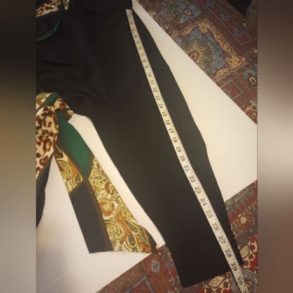 Shein curve animal print and Paisley black color block button down shi… - Picture 4 of 10